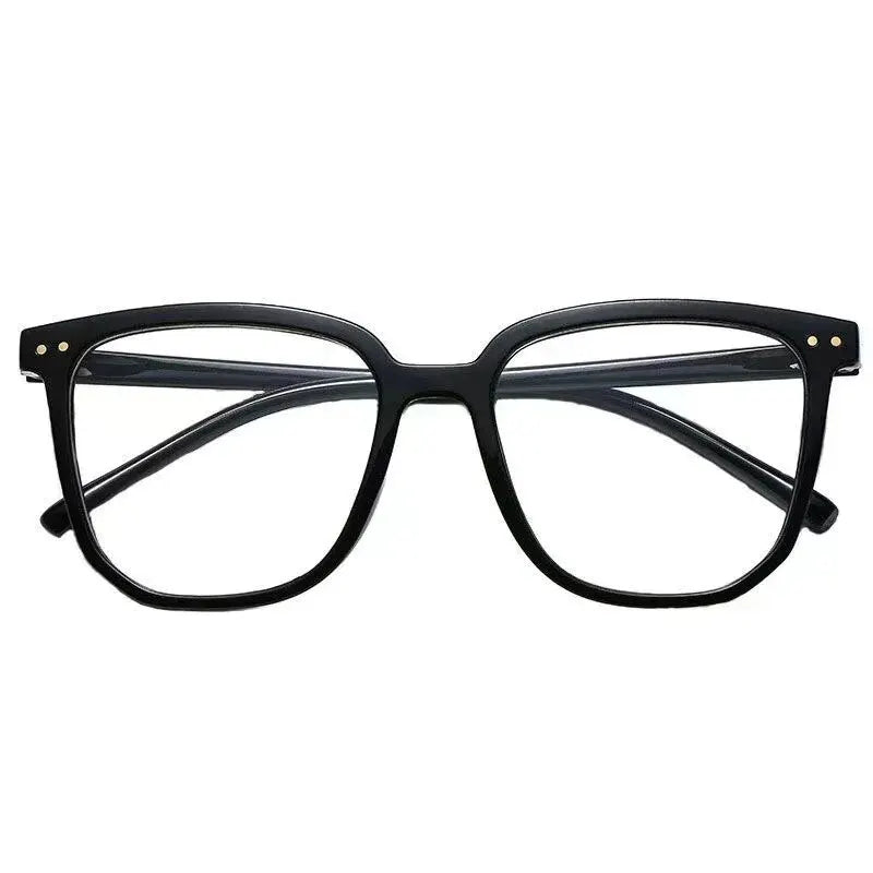 Anti-blue Light Glasses with Regular Eyeglass Frame Finished Retro Flat Light Frame
